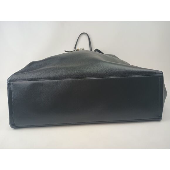 Givenchy Women's Black Large Voyou Leather East/West Tote $2500+ - Picture 7 of 11